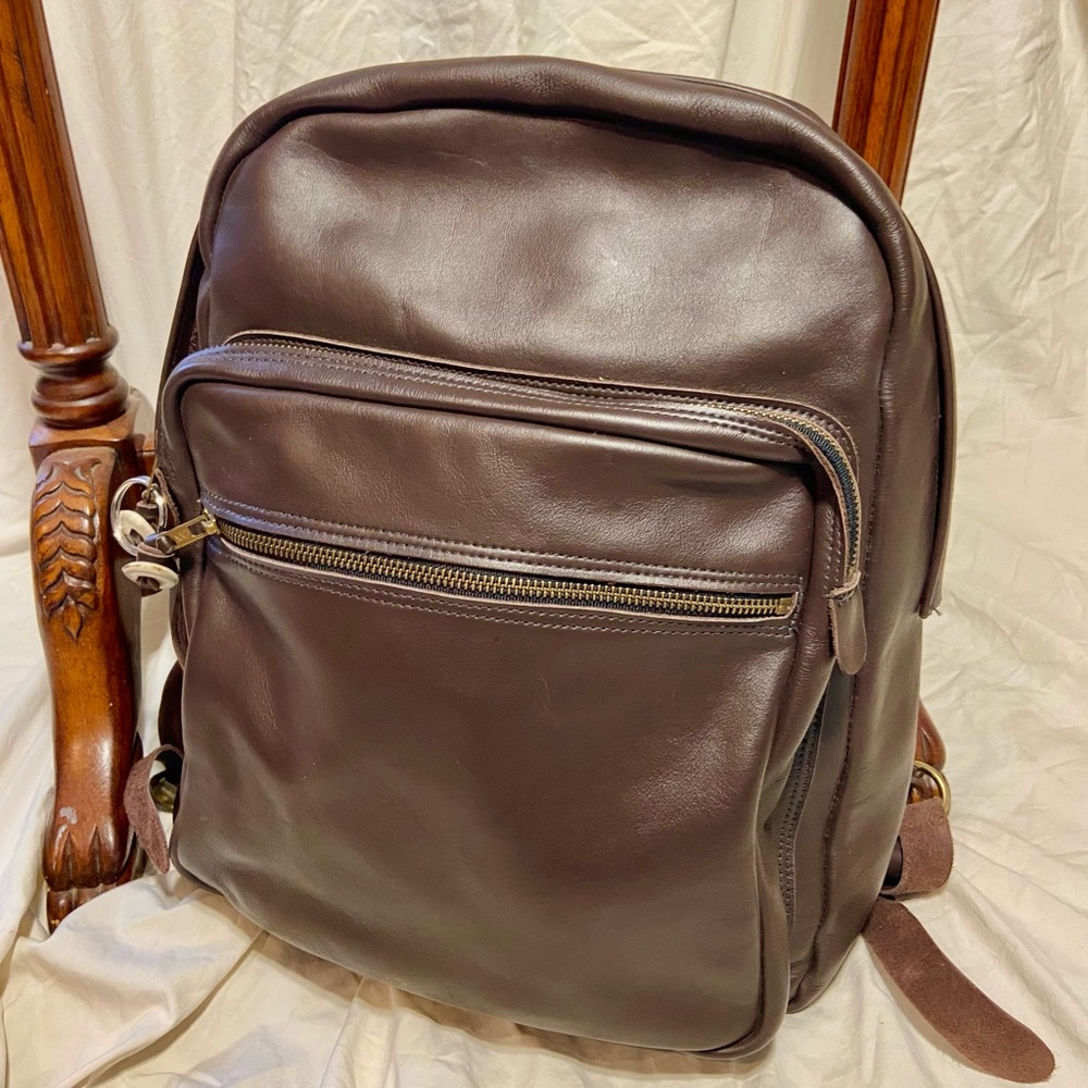 Authentic Fur/leather book bag🤎